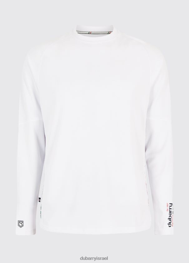 Dubarry גברים חולצת טי אנקונה עם שרוולים ארוכים הַלבָּשָׁה לבן 62HPJ1006