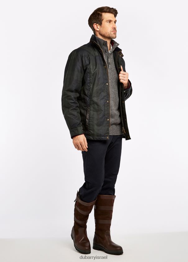 Dubarry גברים מעיל שעווה באלימוט הַלבָּשָׁה שעון שחור 62HPJ1146