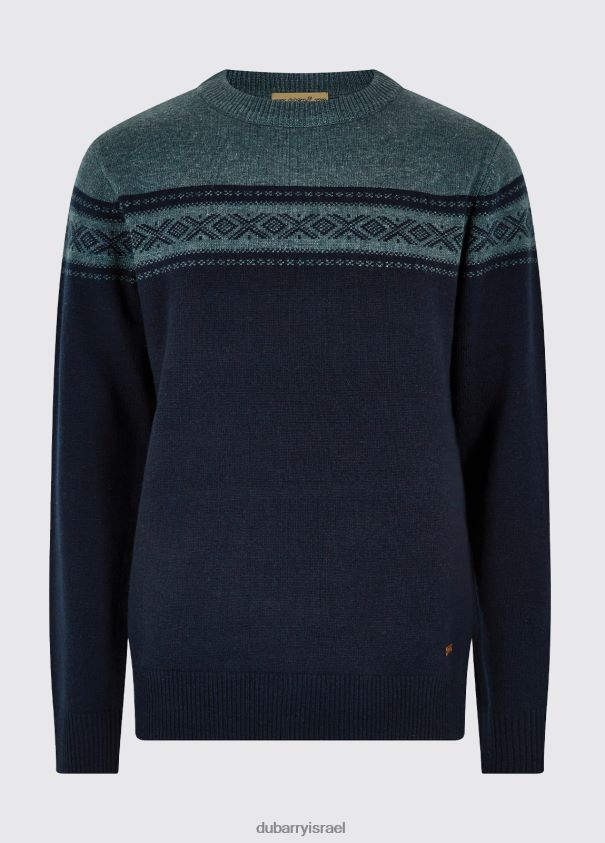 Dubarry גברים סוודר לונגלי עם צווארון צווארון הַלבָּשָׁה חיל הים 62HPJ1188