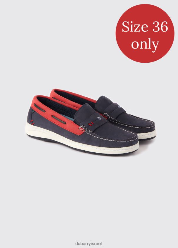 Dubarry נשים נעלי הוואנה סיפון הַנעָלָה ג'ינס/אדום 62HPJ762