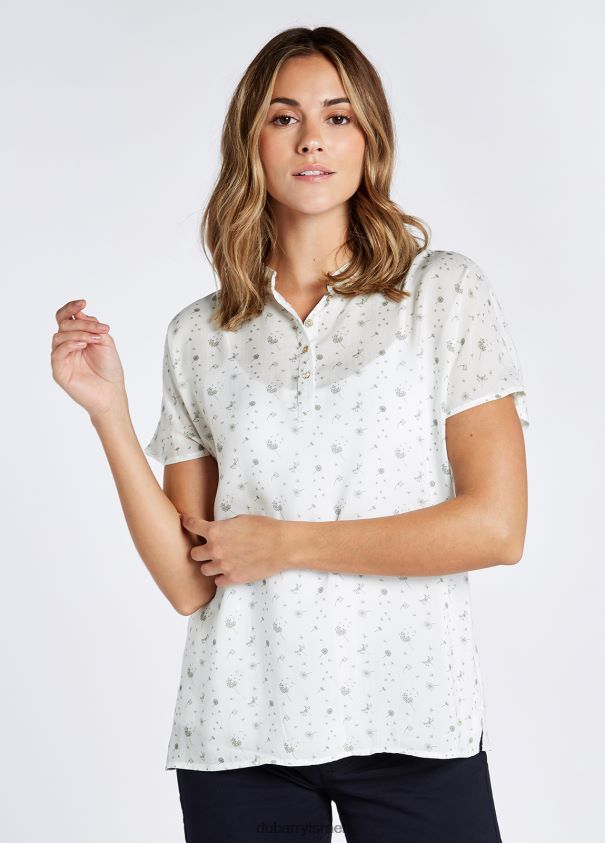 Dubarry נשים עליונית מודפסת מפל הַלבָּשָׁה לבן 62HPJ763