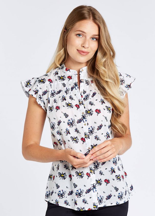 Dubarry נשים חולצה פרועה יותר הַלבָּשָׁה מולטי לבן 62HPJ779