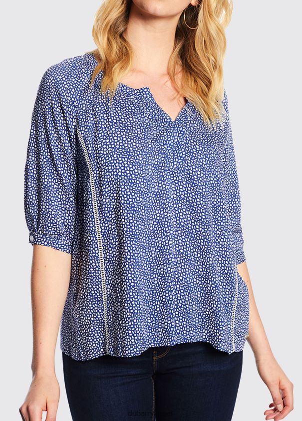 Dubarry נשים חולצת דליה הַלבָּשָׁה כחול מלכותי 62HPJ793