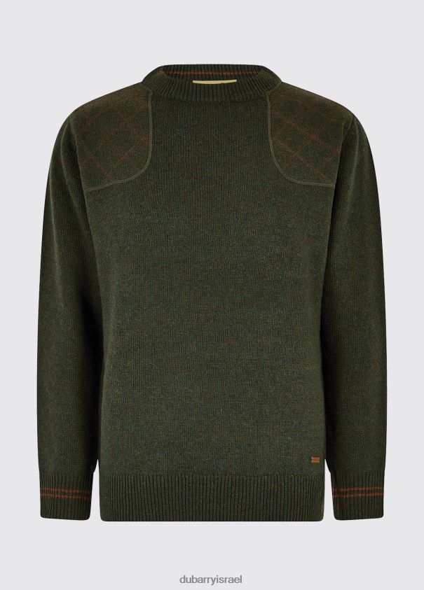 Dubarry גברים סוודר קלרינברידג' עם צווארון הַלבָּשָׁה זית 62HPJ995