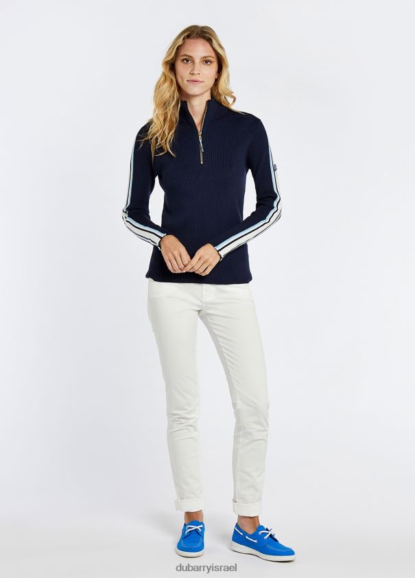 Dubarry נשים סוודר עם צווארון רוכסן Killglass הַלבָּשָׁה חיל הים 62HPJ139