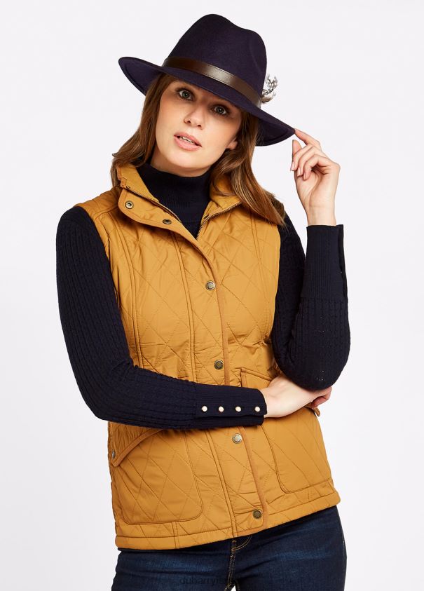 Dubarry נשים clonmel quilted gilet הַלבָּשָׁה עַנבָּר 62HPJ586