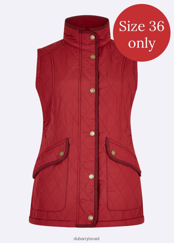 Dubarry נשים clonmel quilted gilet הַלבָּשָׁה אוֹדֶם 62HPJ710